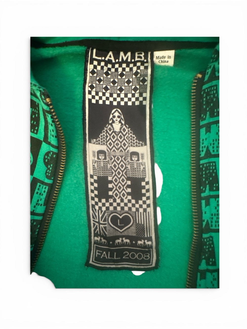 Women’s L.A.M.B. Y2K logo full zipper jacket 2008 - Picture 5 of 8